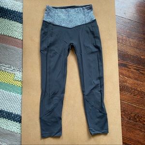 Lululemon High Rise Two Tone Leggings